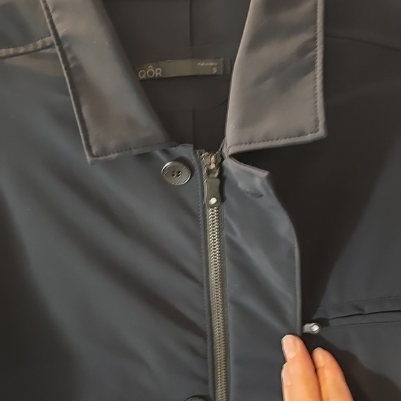 Qor Performance Suiting Softshell Blazer Jacket Coat Men's Size S Black Stretch - Picture 8 of 16